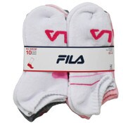 Wholesale - 10pk FILA LOGO LOCKUP HC NS SOCKS SIZE 6-8, UPC: 193159268671